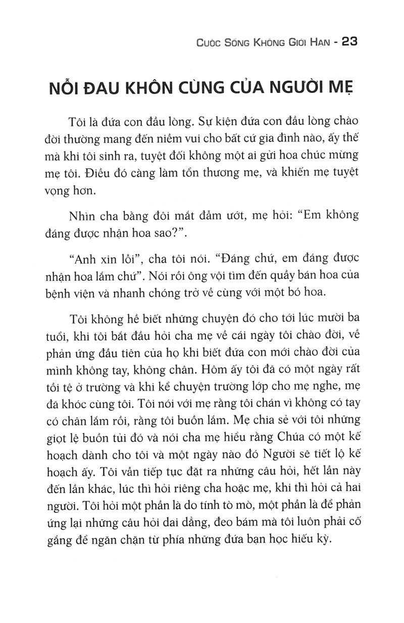 nick vujicic - cuộc sống không giới hạn (tái bản 2022)