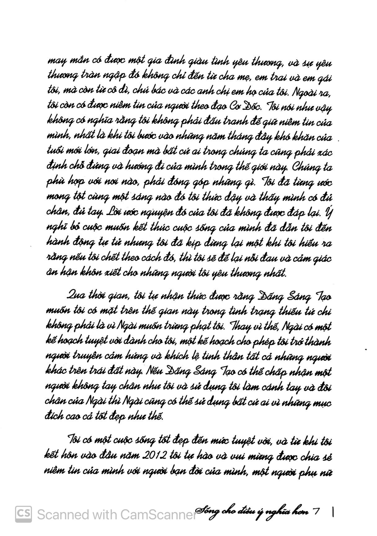 nick vujicic - sống cho điều ý nghĩa hơn (tái bản)