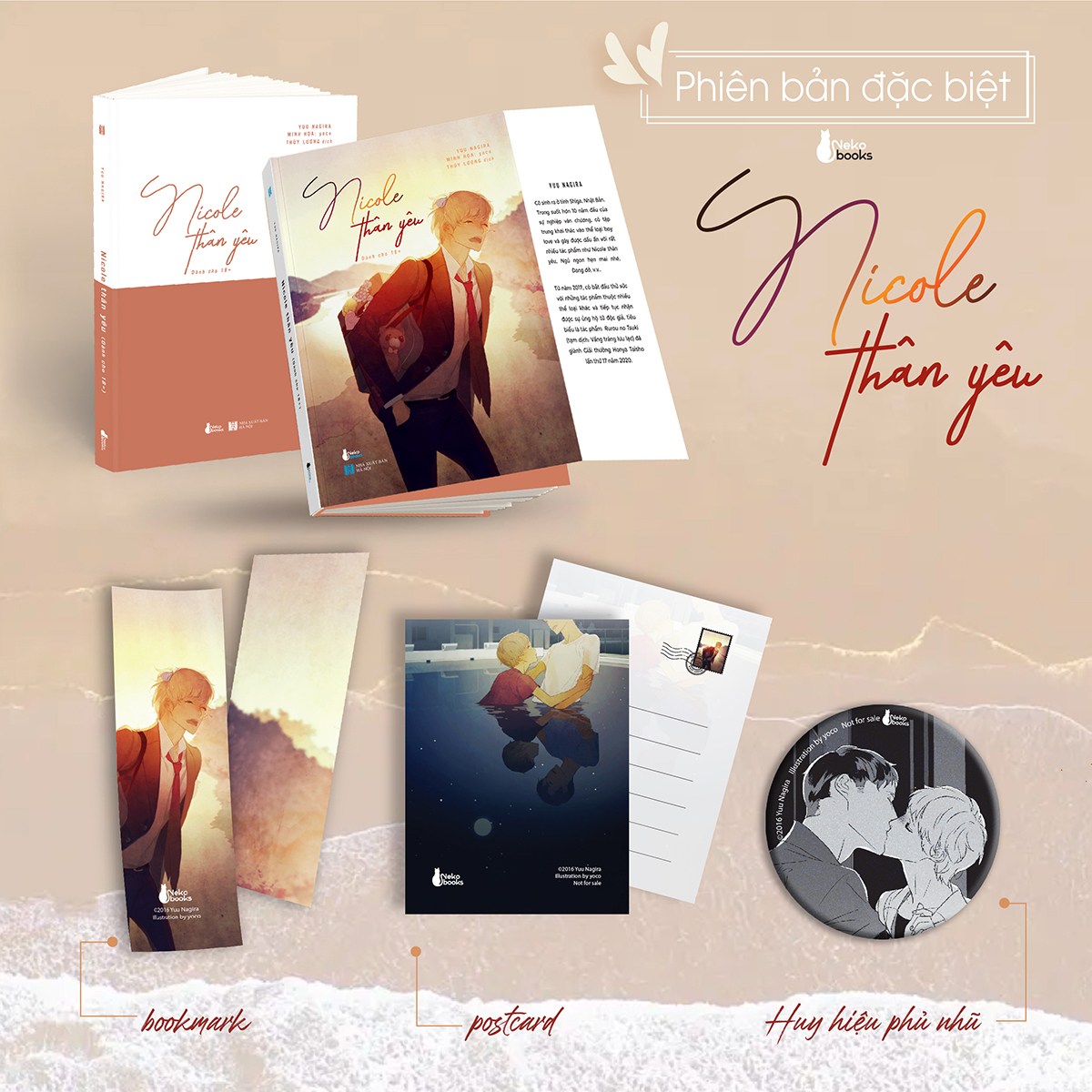 nicole thân yêu - bản đặc biệt - tặng kèm bookmark + postcard + huy hiệu