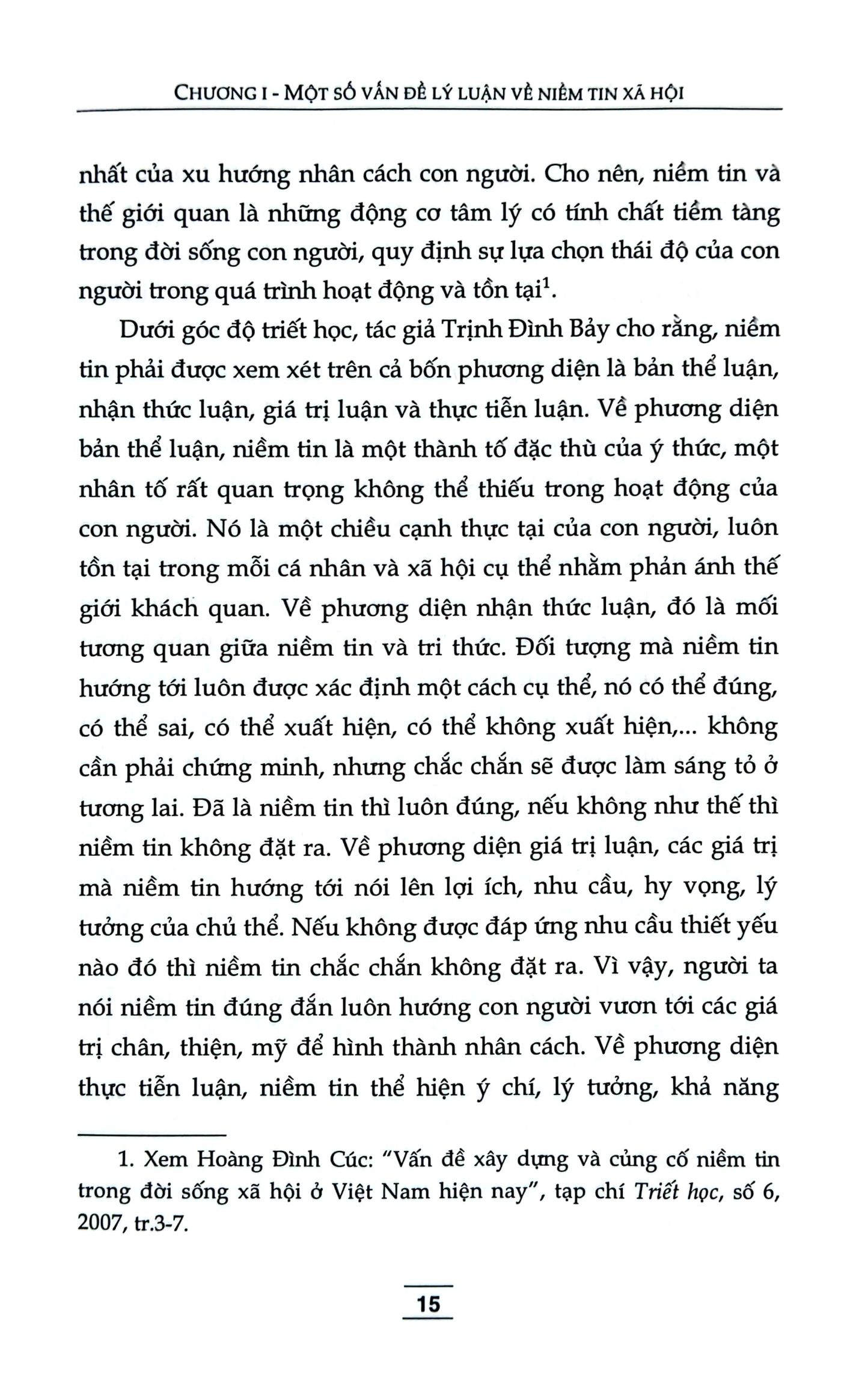 niềm tin xã hội - lý luận và thực tiễn