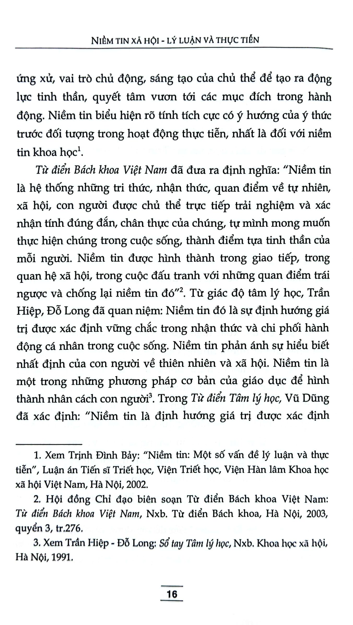niềm tin xã hội - lý luận và thực tiễn