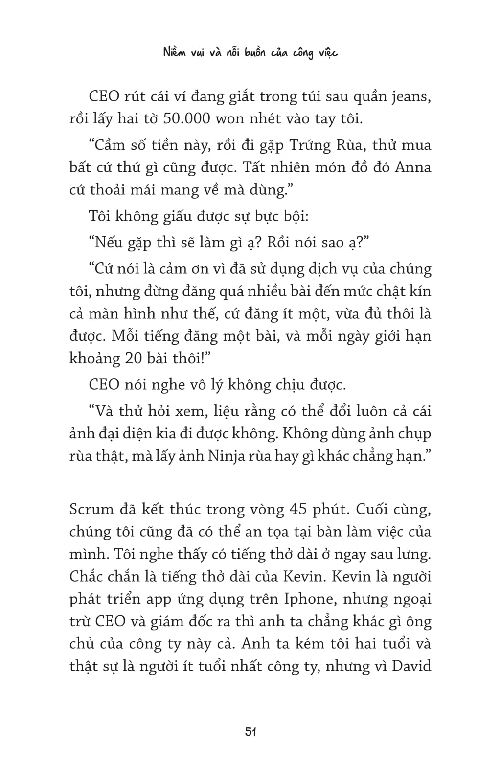 niềm vui và nỗi buồn của công việc