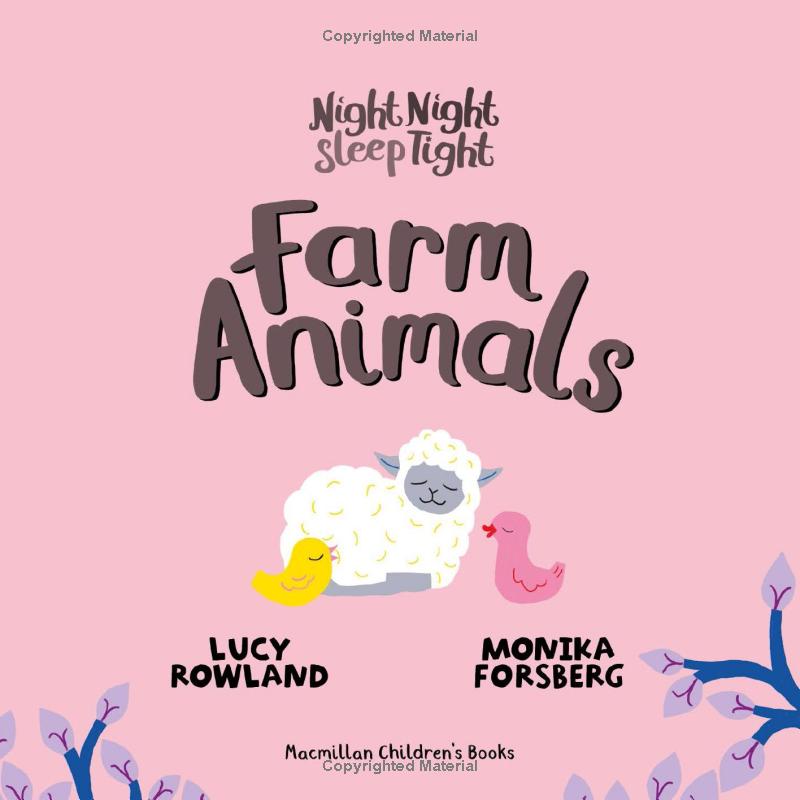 night night sleep tight: farm animals