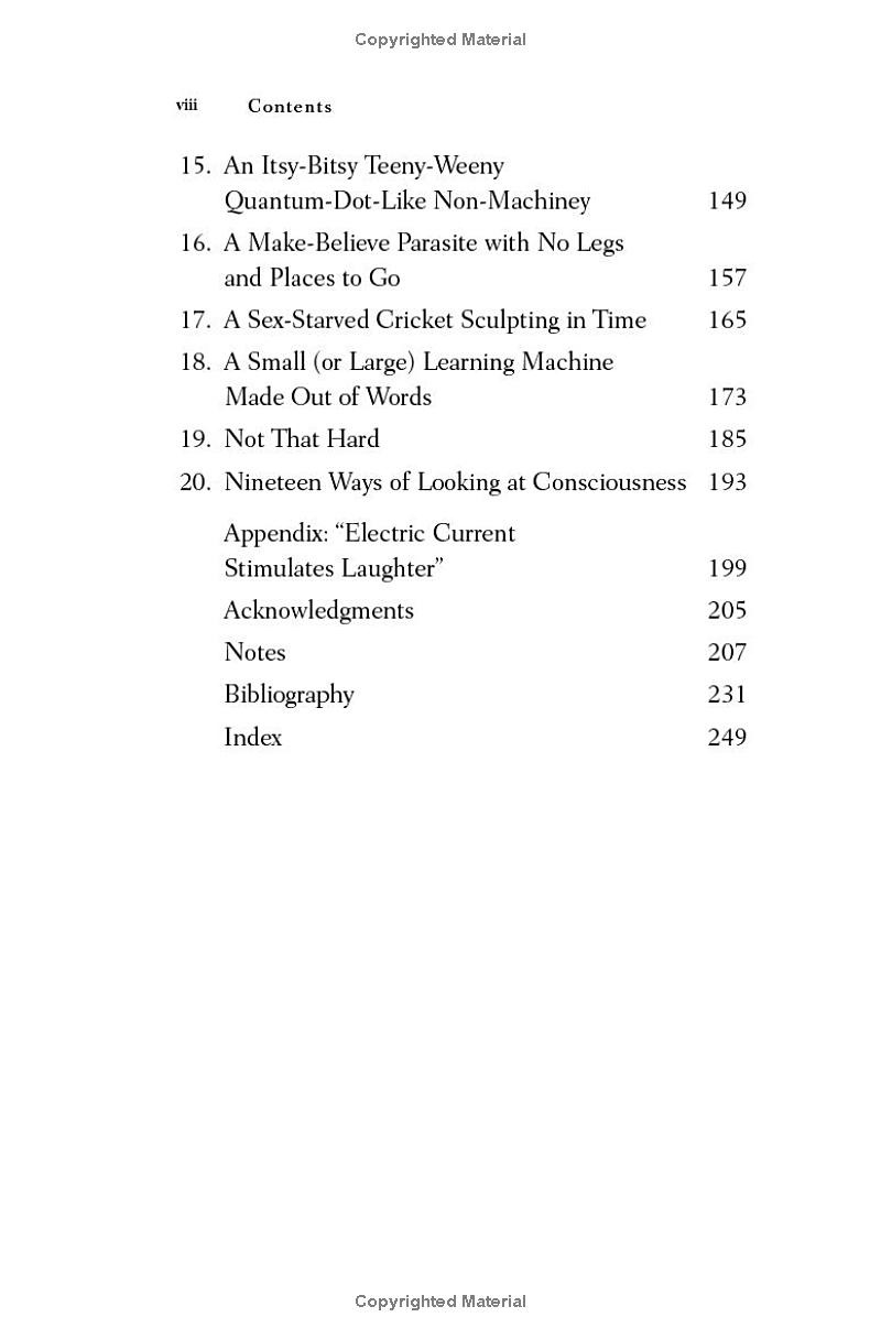 nineteen ways of looking at consciousness