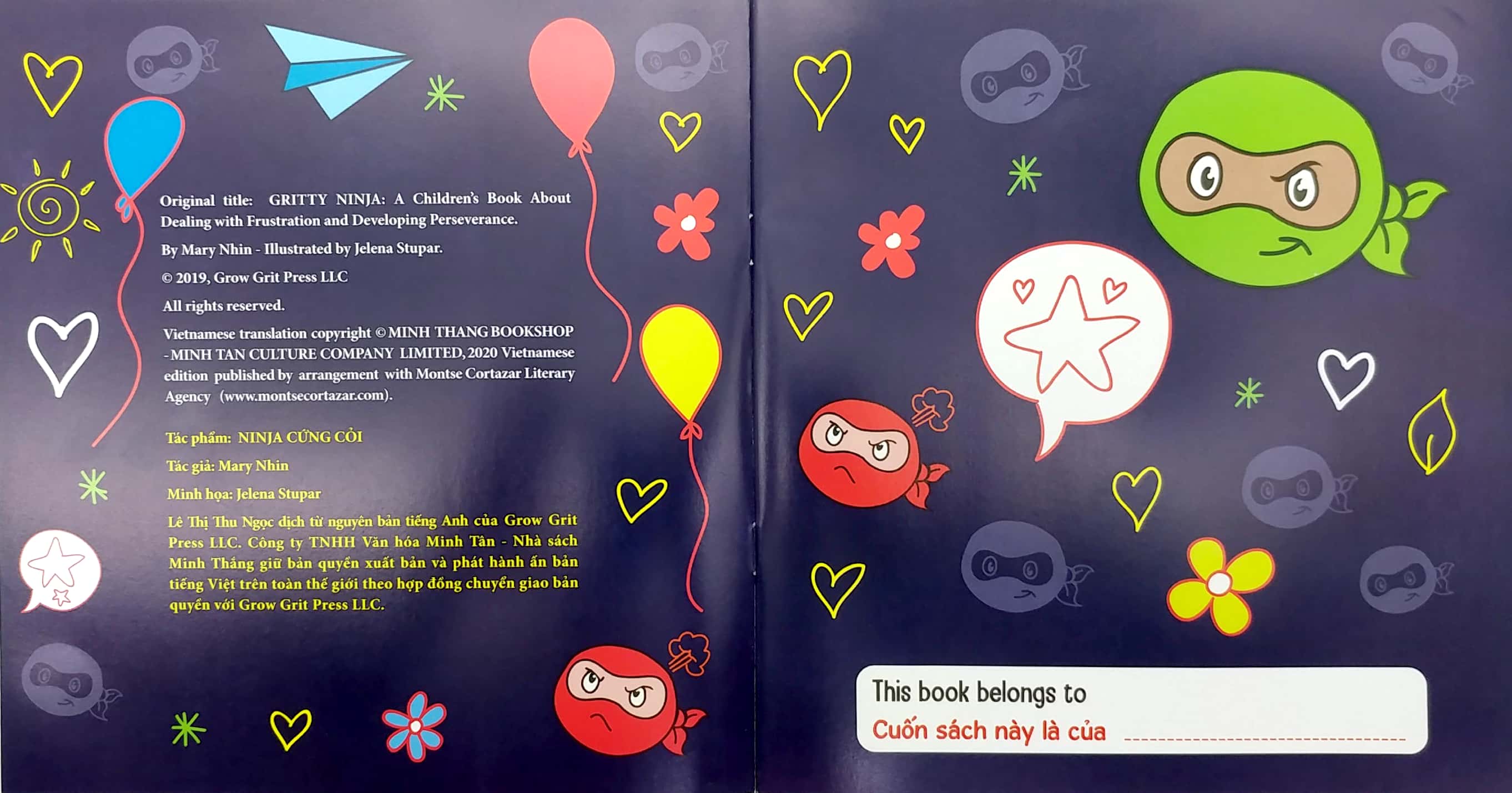 ninja nhí - rèn luyện tư duy tích cực - ninja cứng cỏi (song ngữ)