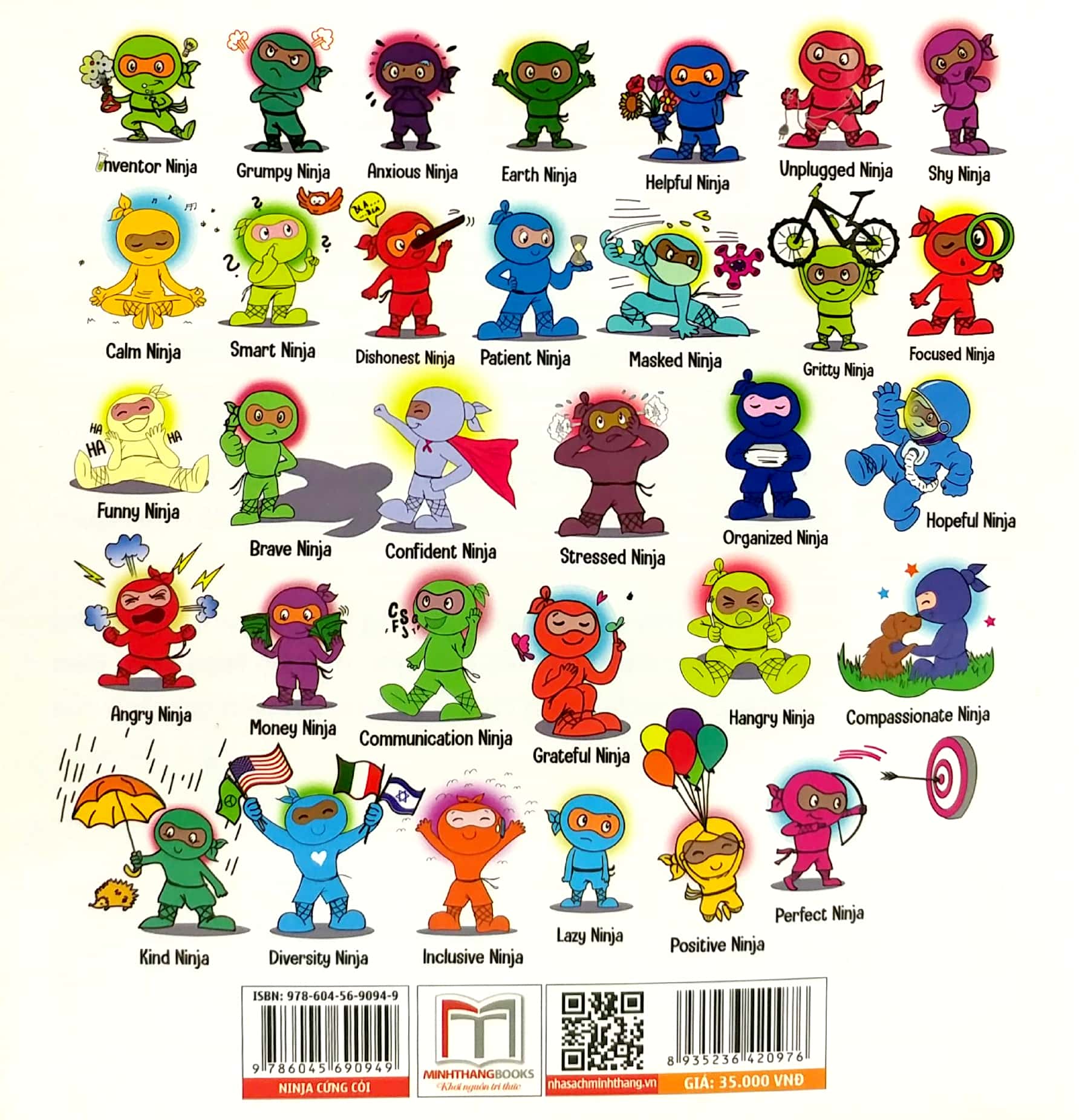 ninja nhí - rèn luyện tư duy tích cực - ninja cứng cỏi (song ngữ)