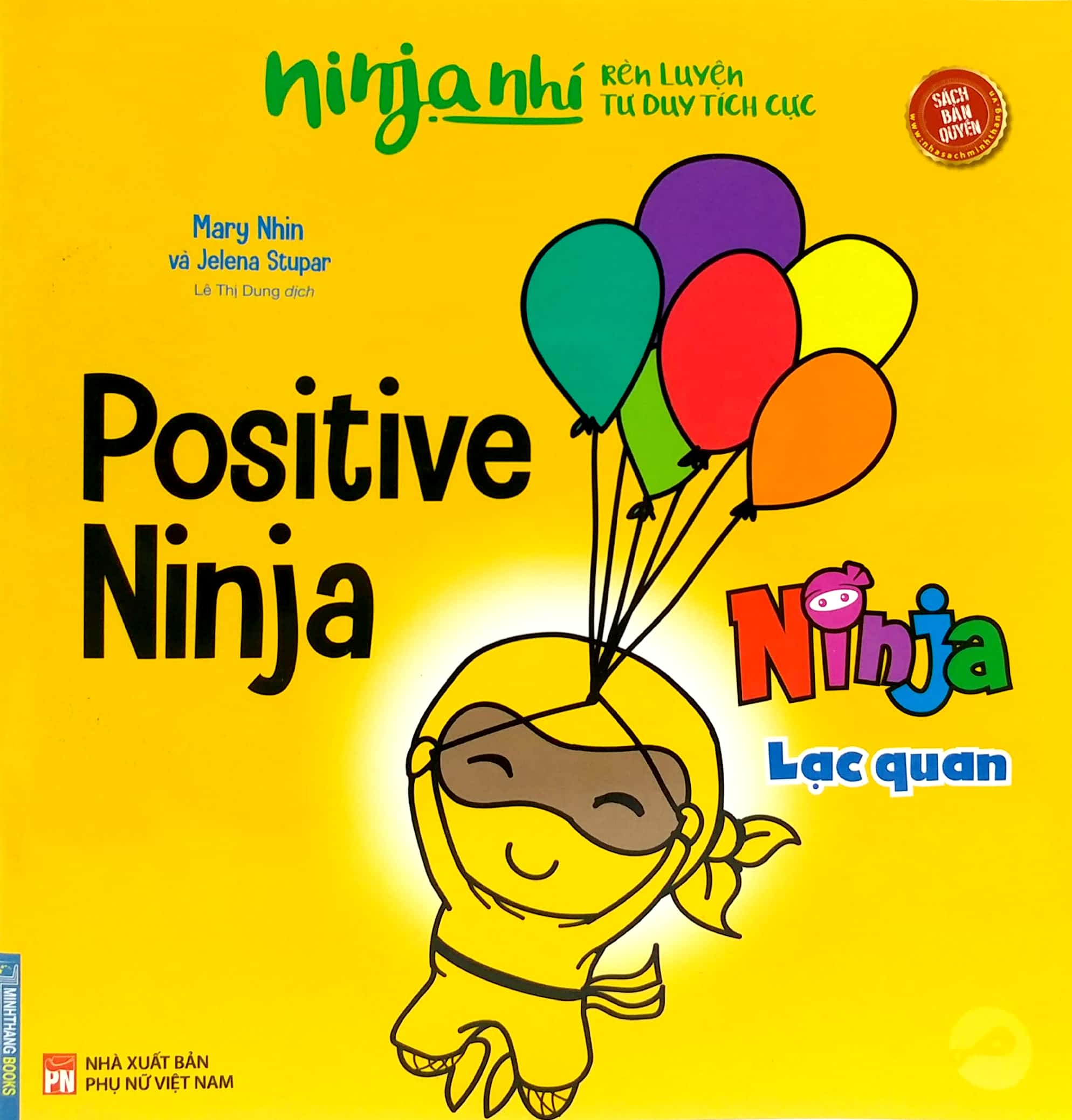 ninja nhí - rèn luyện tư duy tích cực - ninja lạc quan (song ngữ)