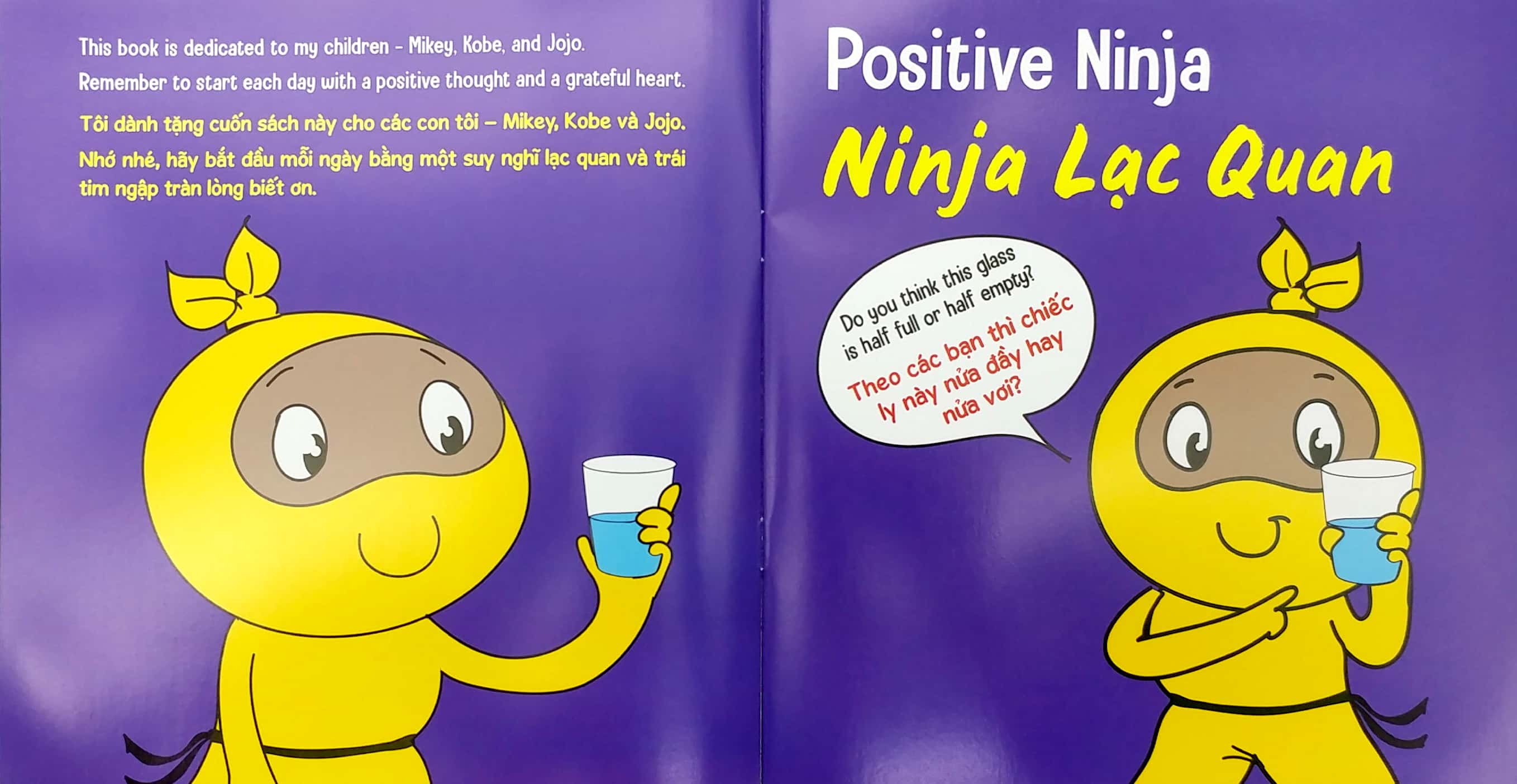 ninja nhí - rèn luyện tư duy tích cực - ninja lạc quan (song ngữ)