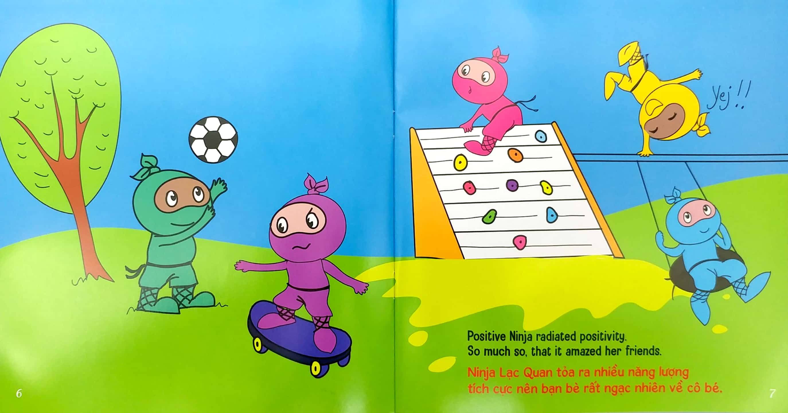 ninja nhí - rèn luyện tư duy tích cực - ninja lạc quan (song ngữ)