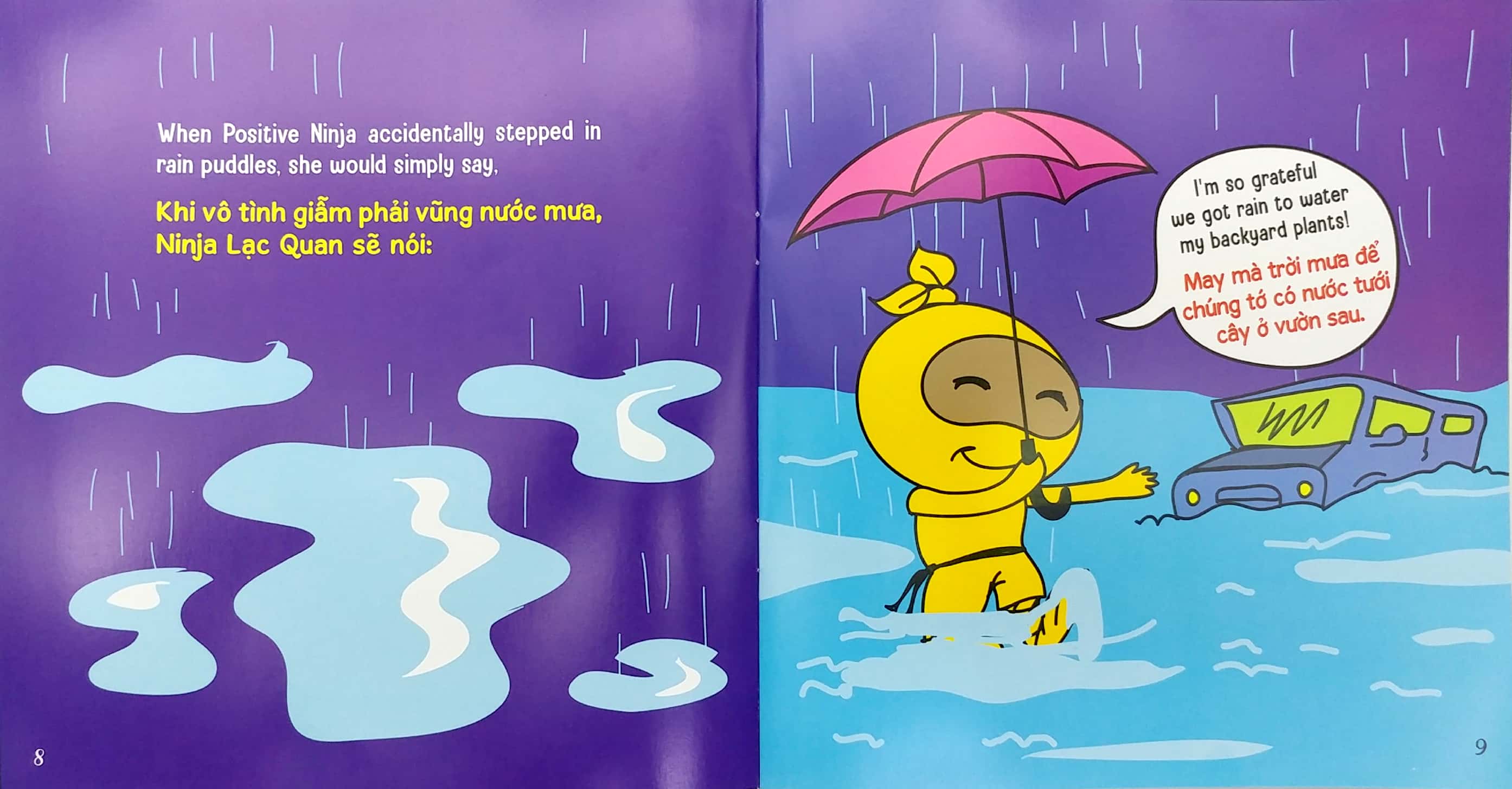 ninja nhí - rèn luyện tư duy tích cực - ninja lạc quan (song ngữ)