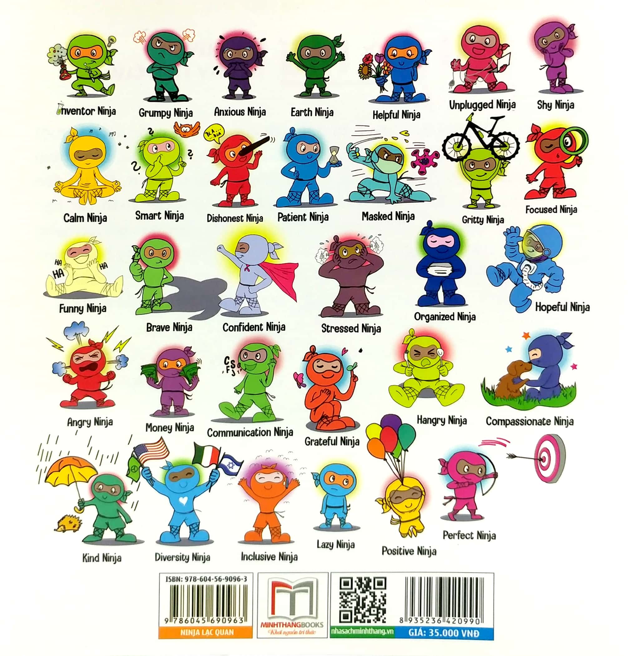 ninja nhí - rèn luyện tư duy tích cực - ninja lạc quan (song ngữ)