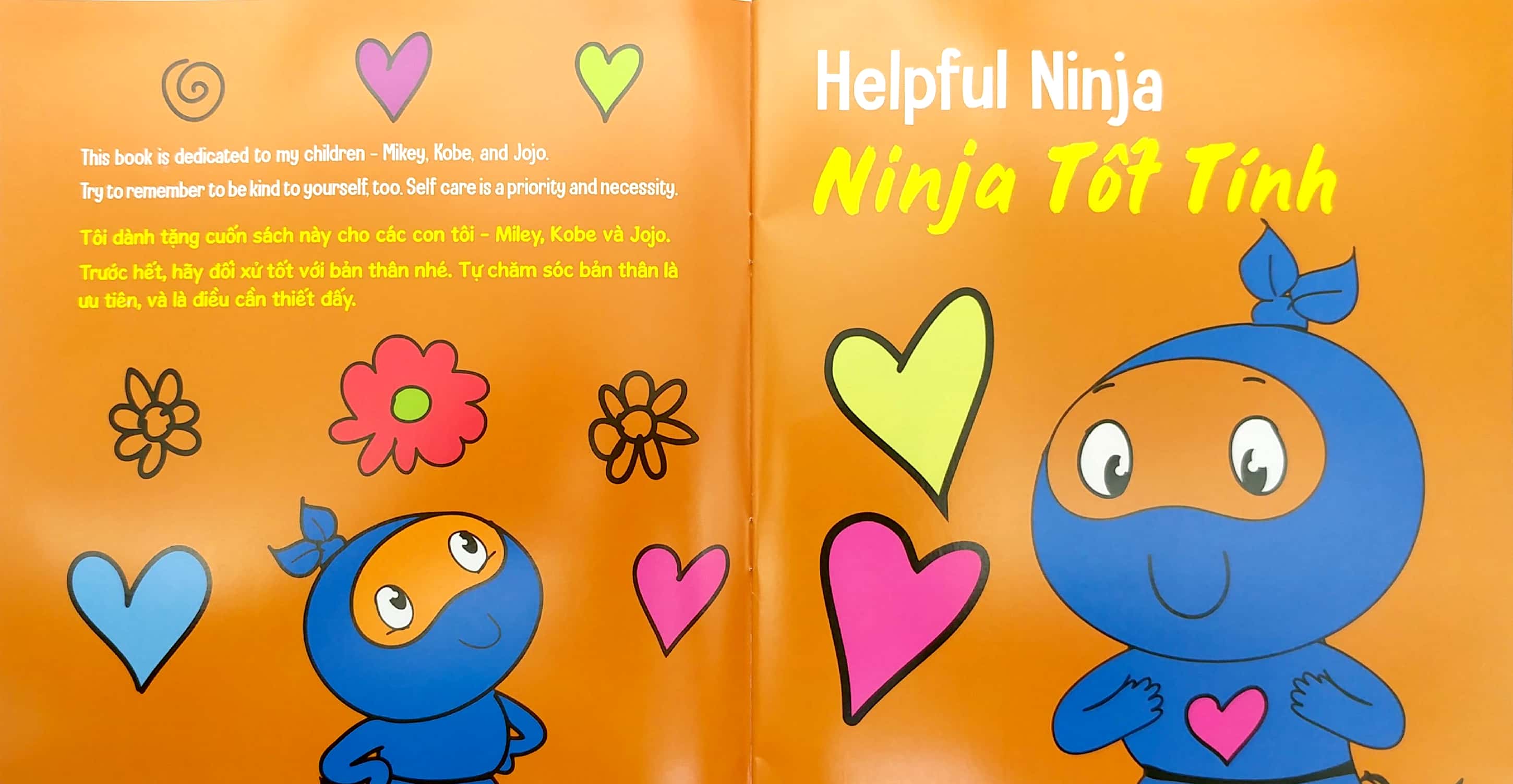 ninja nhí - rèn luyện tư duy tích cực - ninja tốt tính (song ngữ)