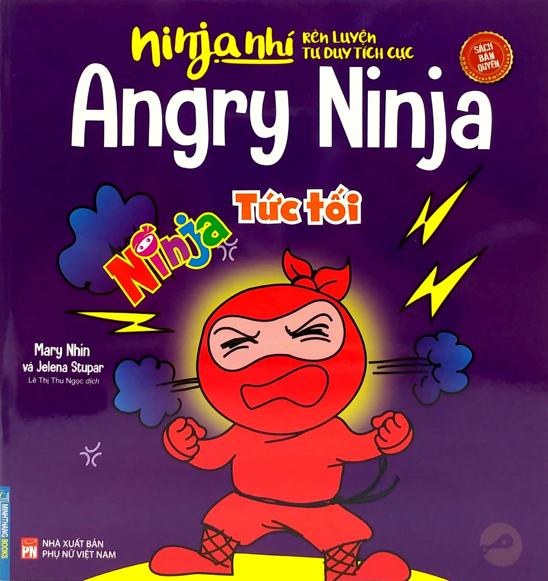 ninja nhí - rèn luyện tư duy tích cực - ninja tức tối (song ngữ)