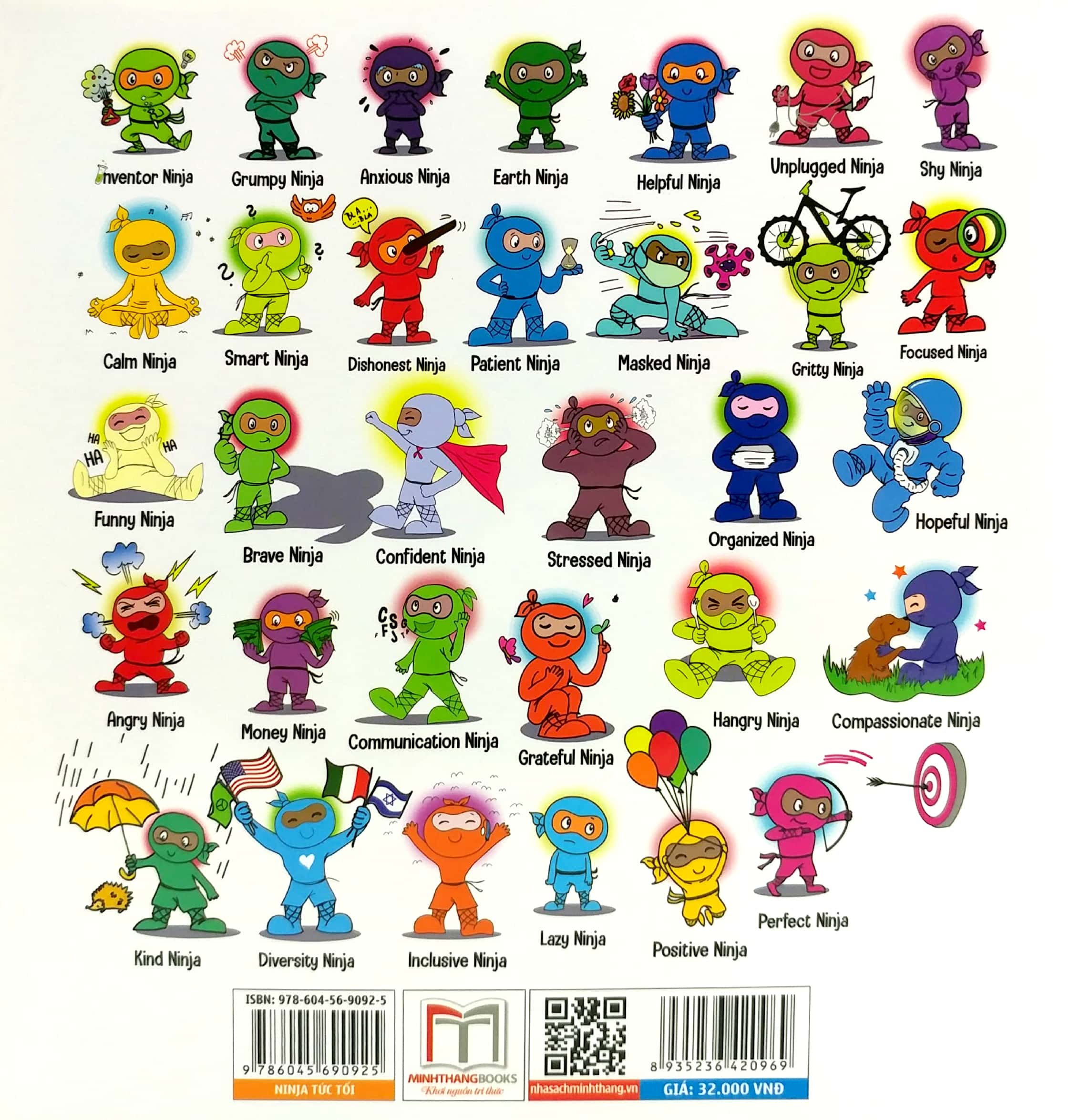 ninja nhí - rèn luyện tư duy tích cực - ninja tức tối (song ngữ)