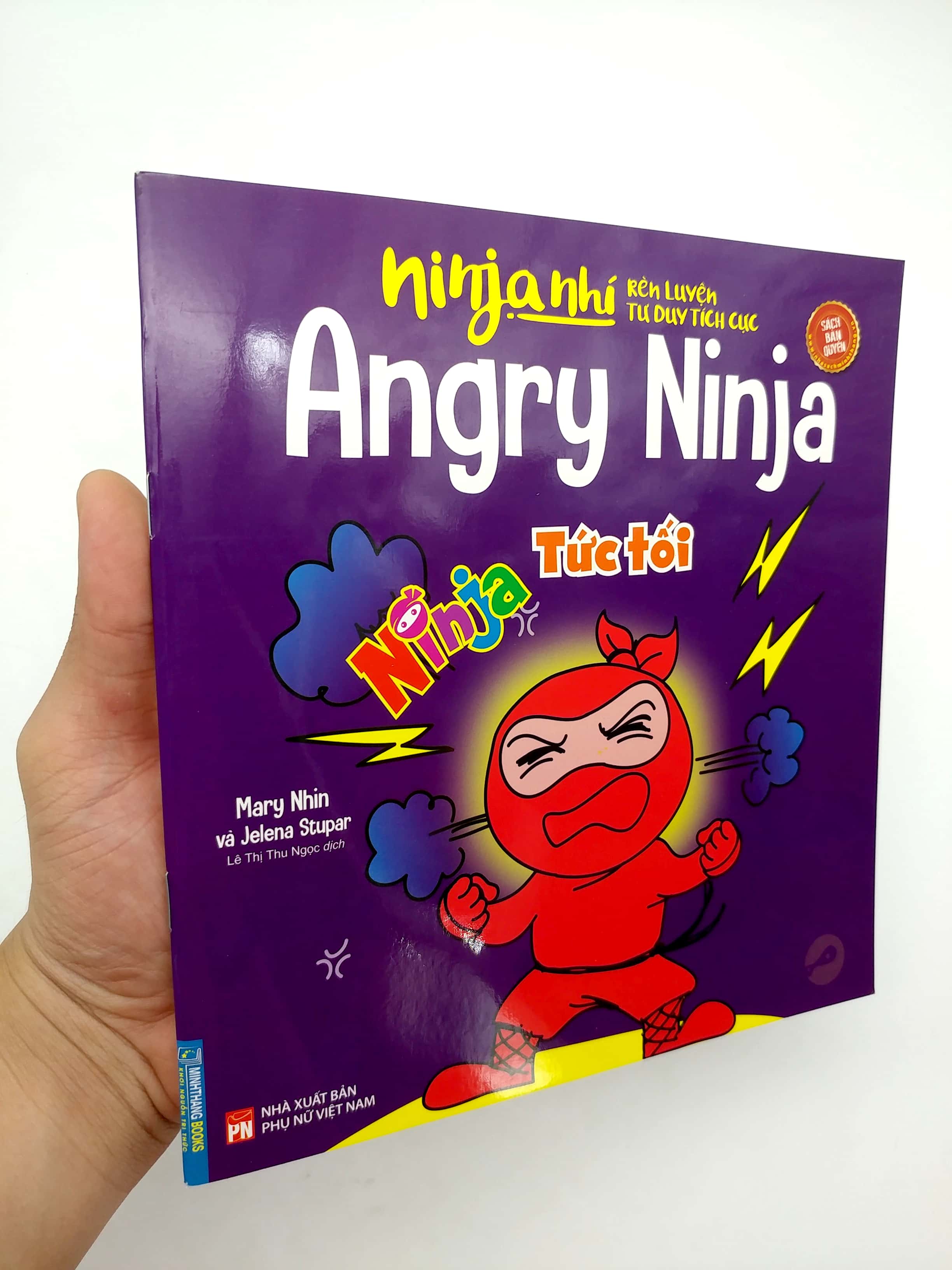 ninja nhí - rèn luyện tư duy tích cực - ninja tức tối (song ngữ)