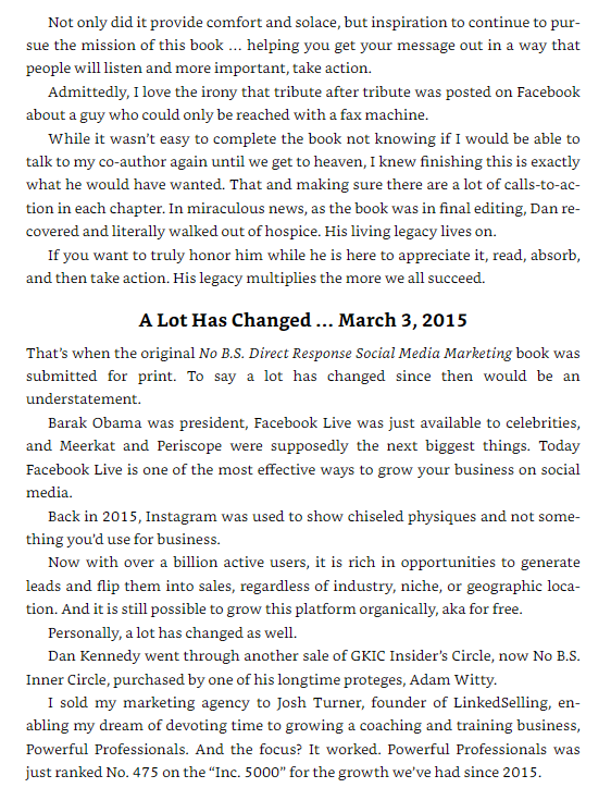 no b.s. guide to direct response social media marketing