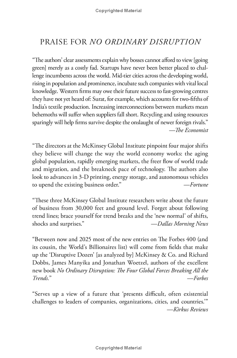 no ordinary disruption: the four global forces breaking all the trends