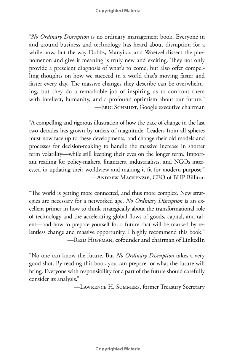 no ordinary disruption: the four global forces breaking all the trends