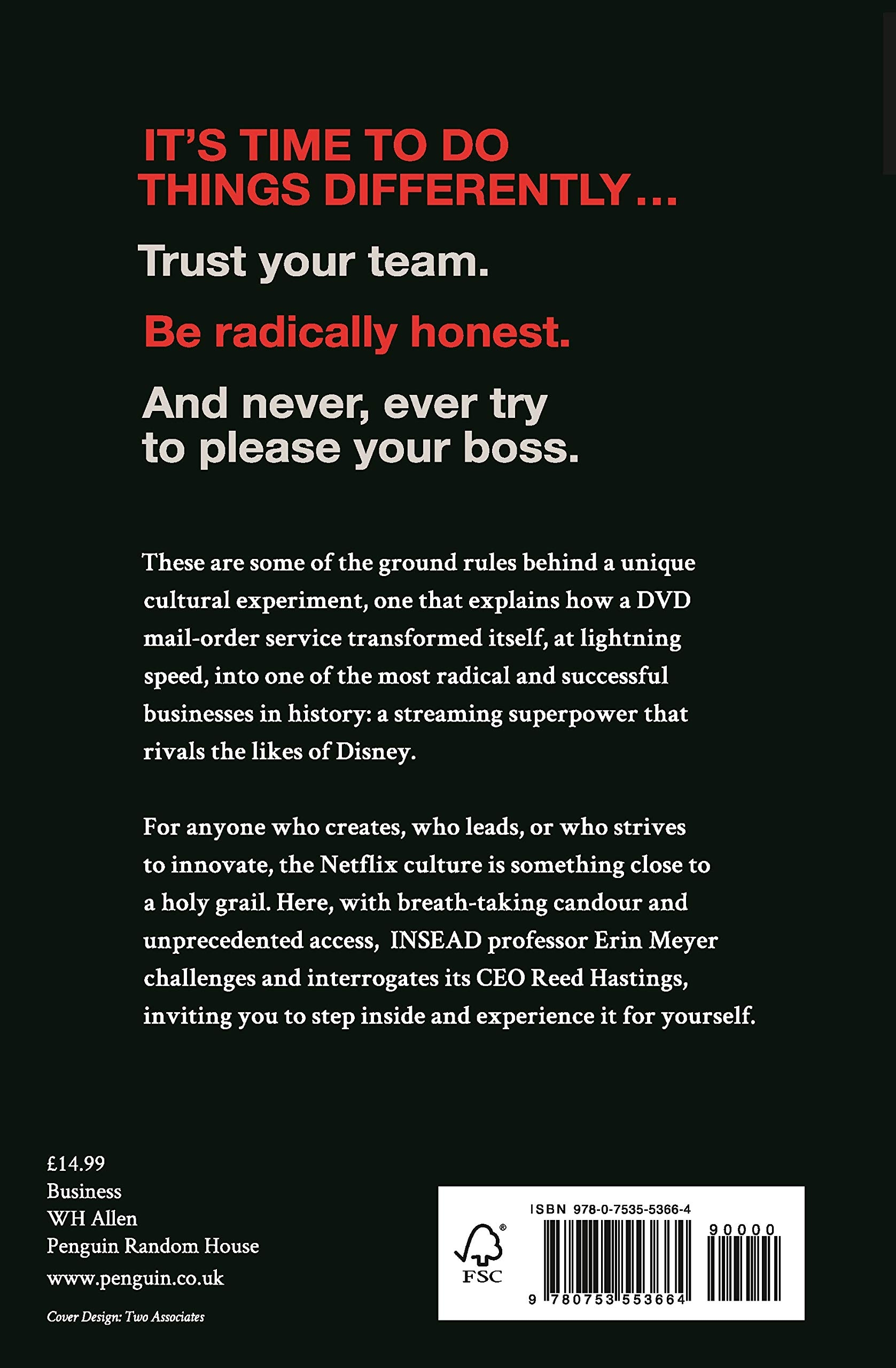 no rules rules : netflix and the culture of reinvention