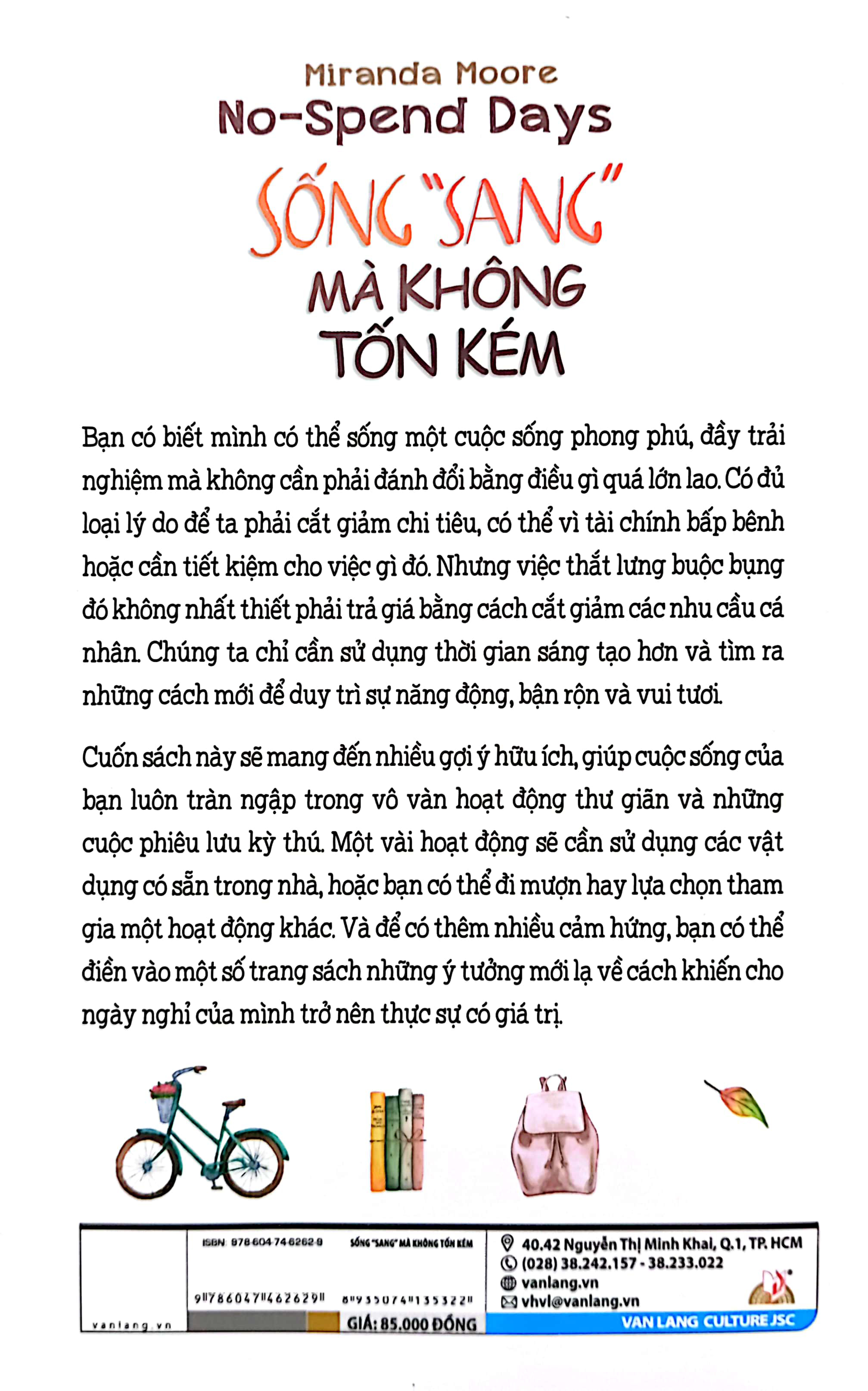 no-spend days - sống "sang" mà không tốn kém (tái bản 2024)