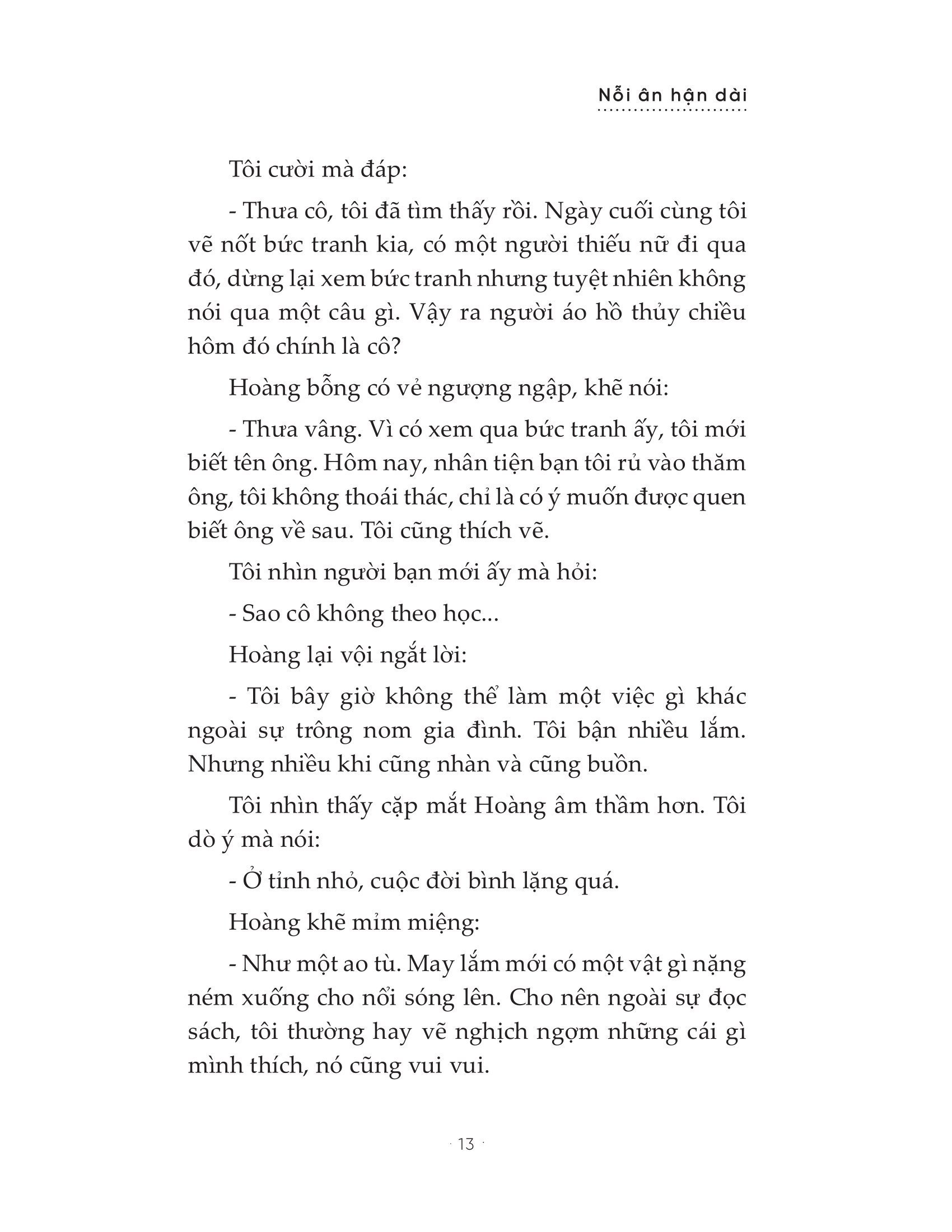 nỗi ân hận dài