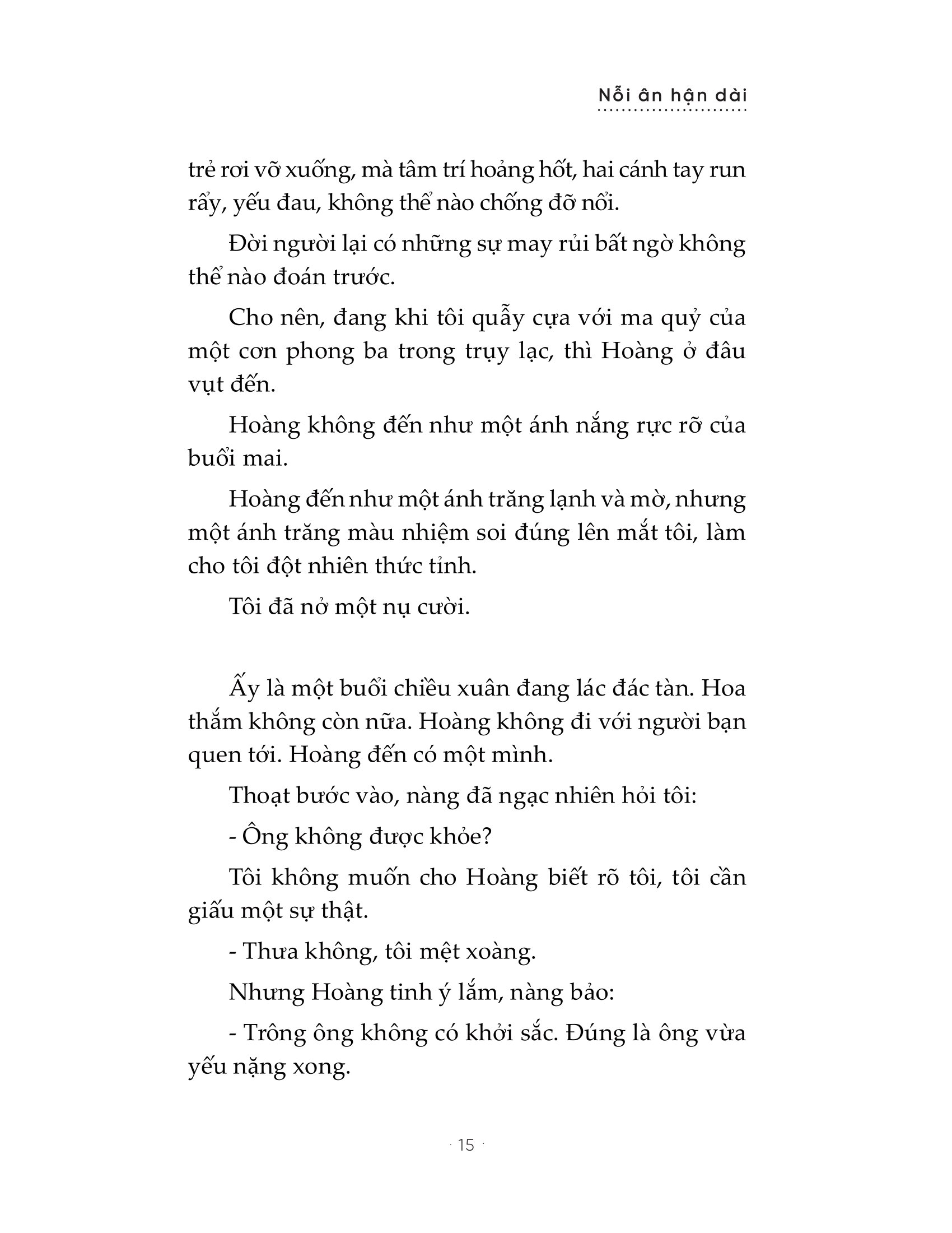 nỗi ân hận dài