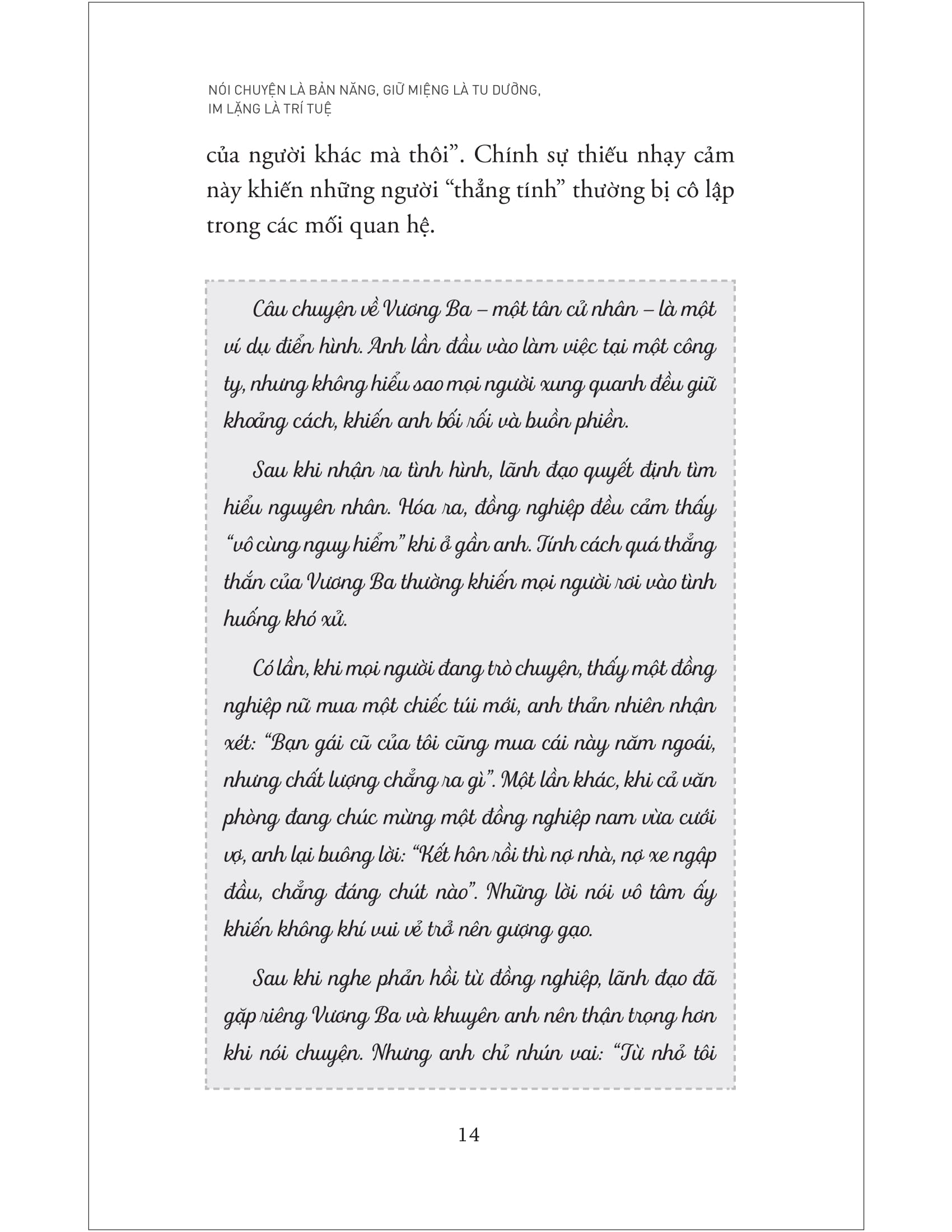 nói chuyện là bản năng, giữ miệng là tu dưỡng, im lặng là trí tuệ - tập 2