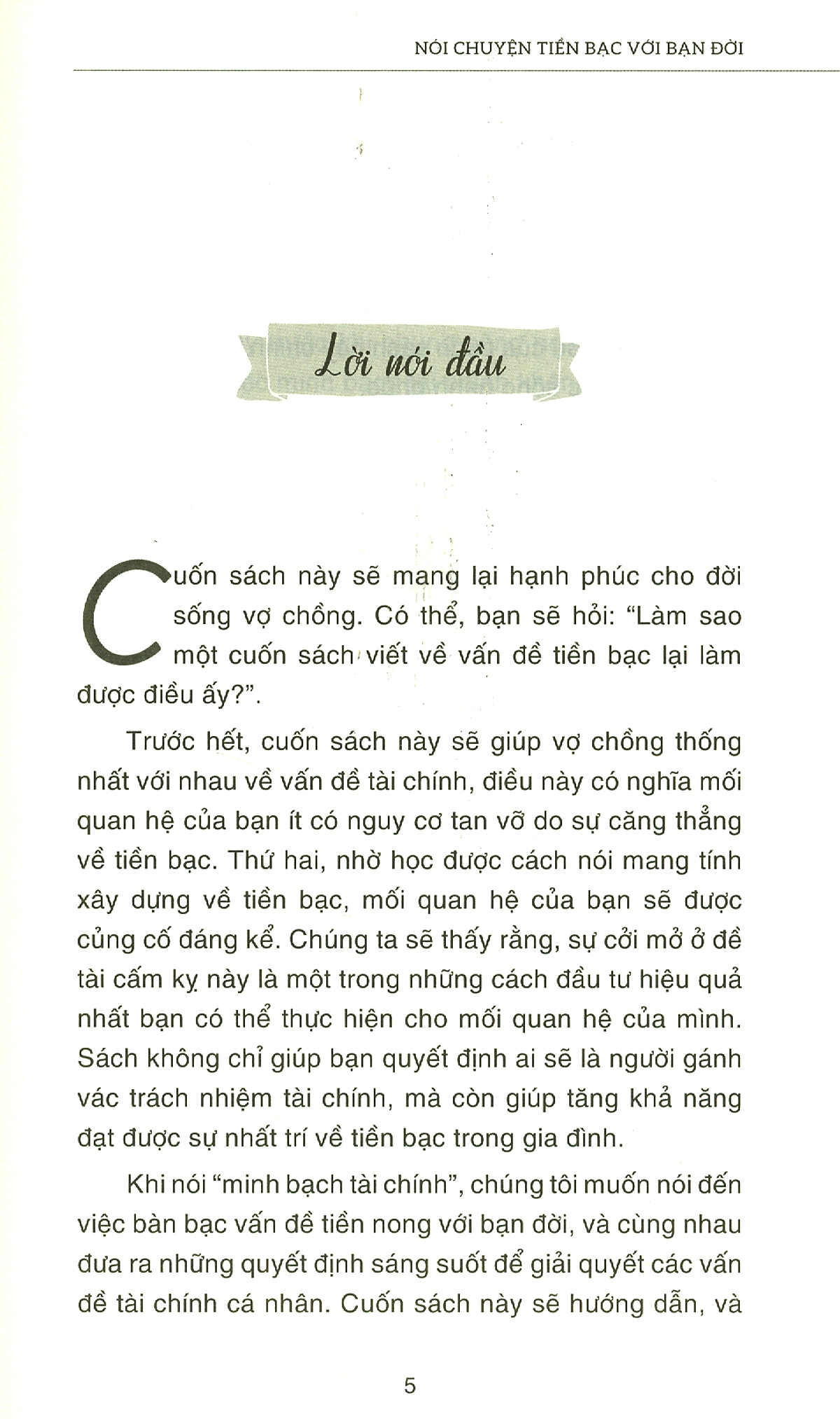 nói chuyện tiền bạc với bạn đời