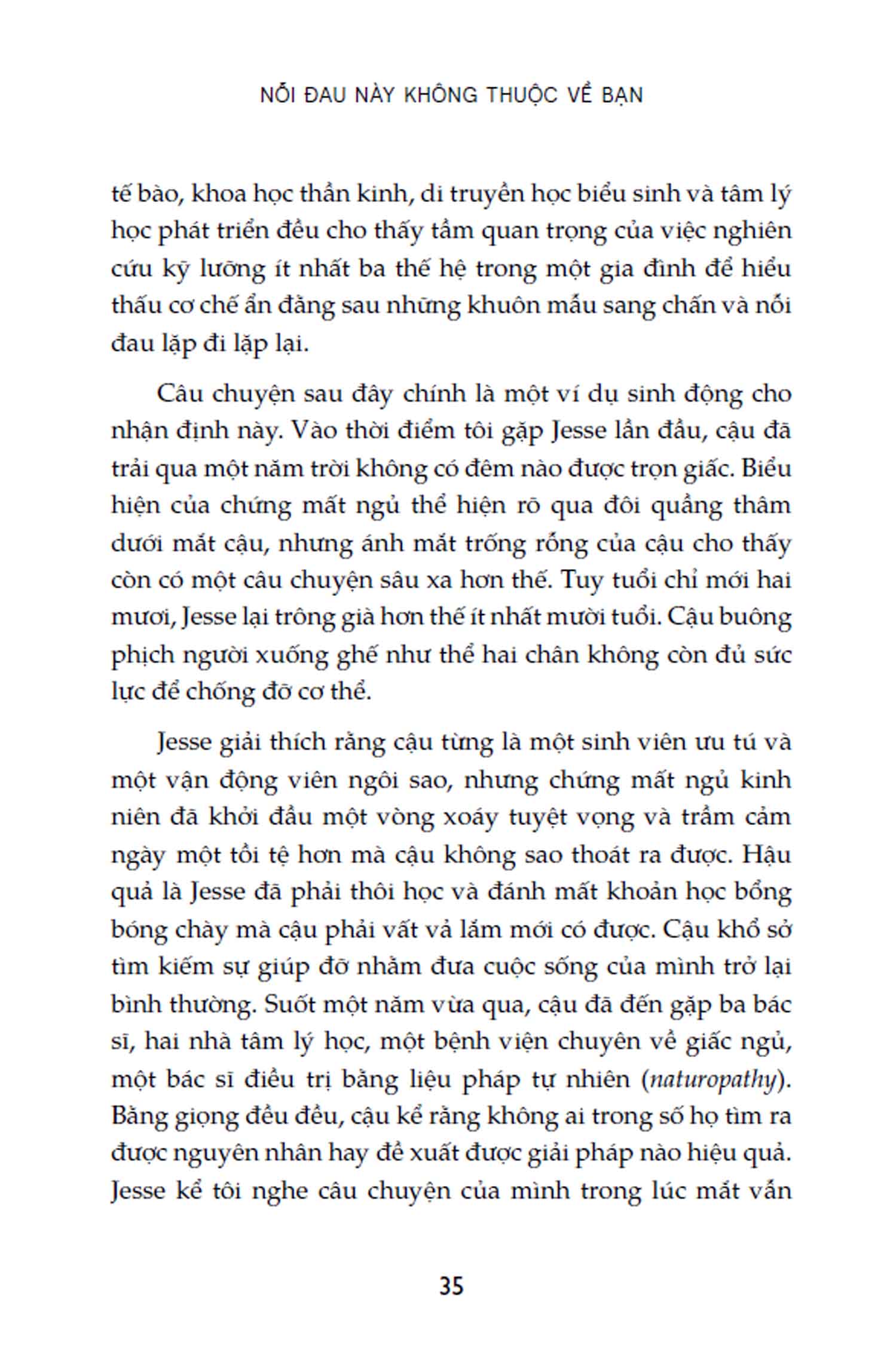 nỗi đau này không thuộc về bạn