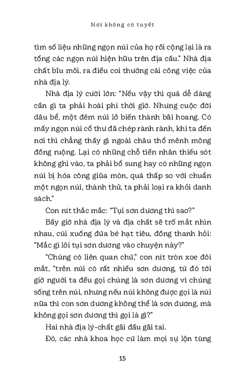 nơi không có tuyết
