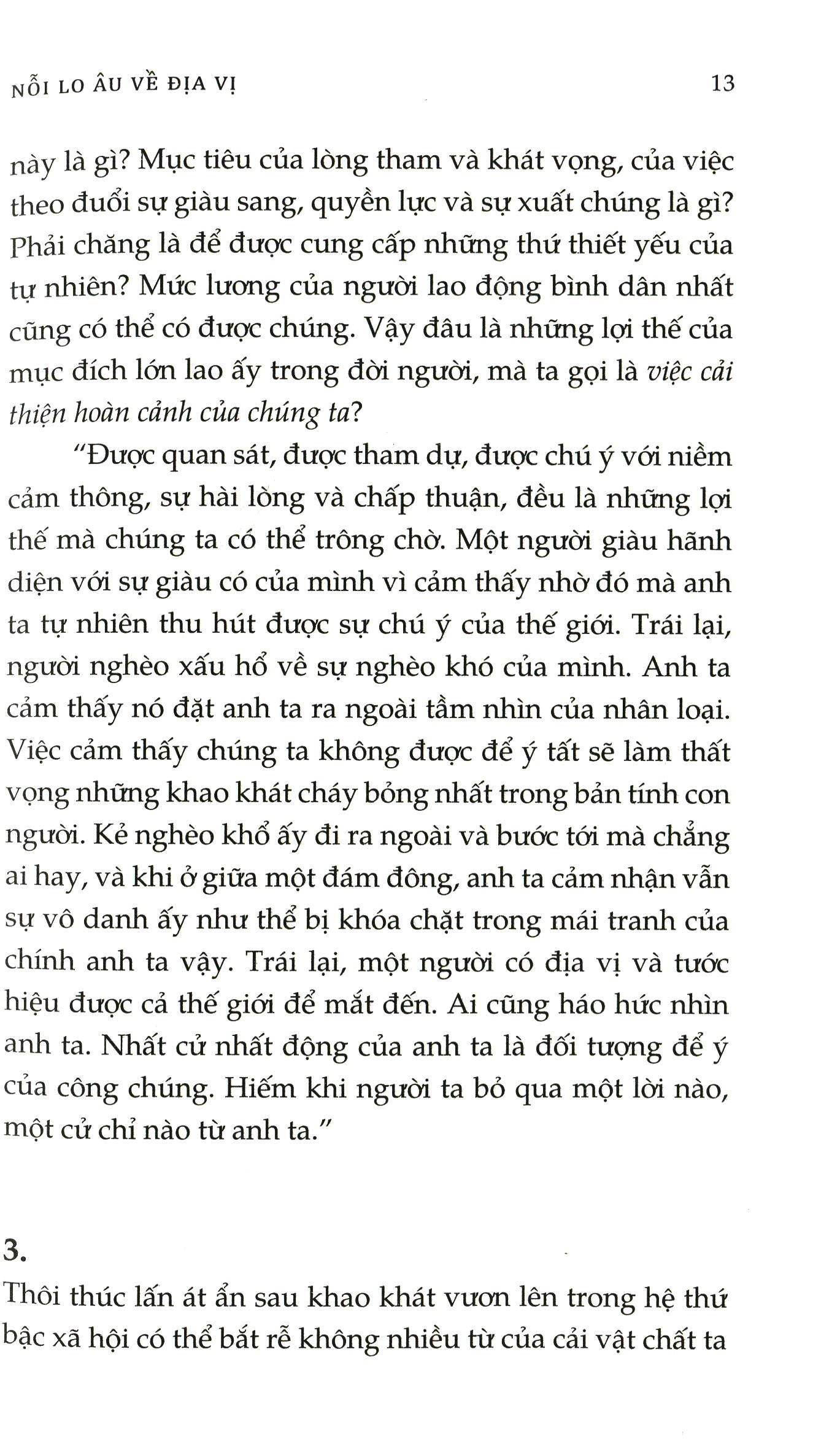nỗi lo âu về địa vị (tái bản 2020)