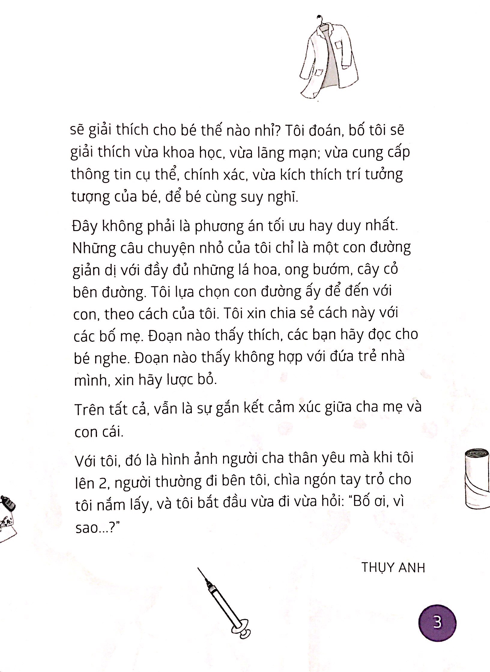 nói sao cho con hiểu: bác sĩ là bạn của con