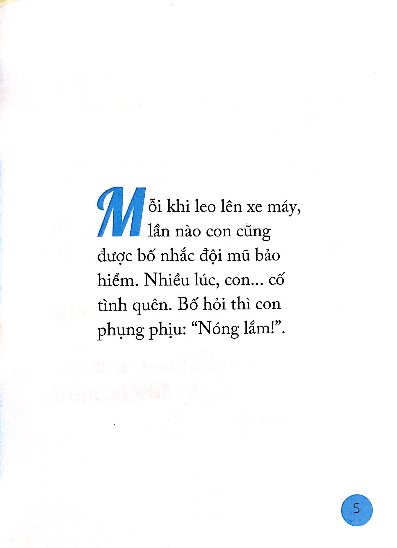 nói sao cho con hiểu: câu chuyện mũ bảo hiểm hay tự bảo vệ mình