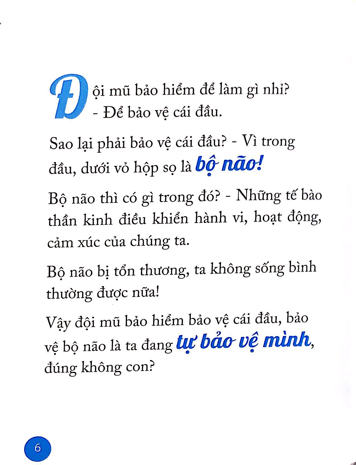 nói sao cho con hiểu: câu chuyện mũ bảo hiểm hay tự bảo vệ mình