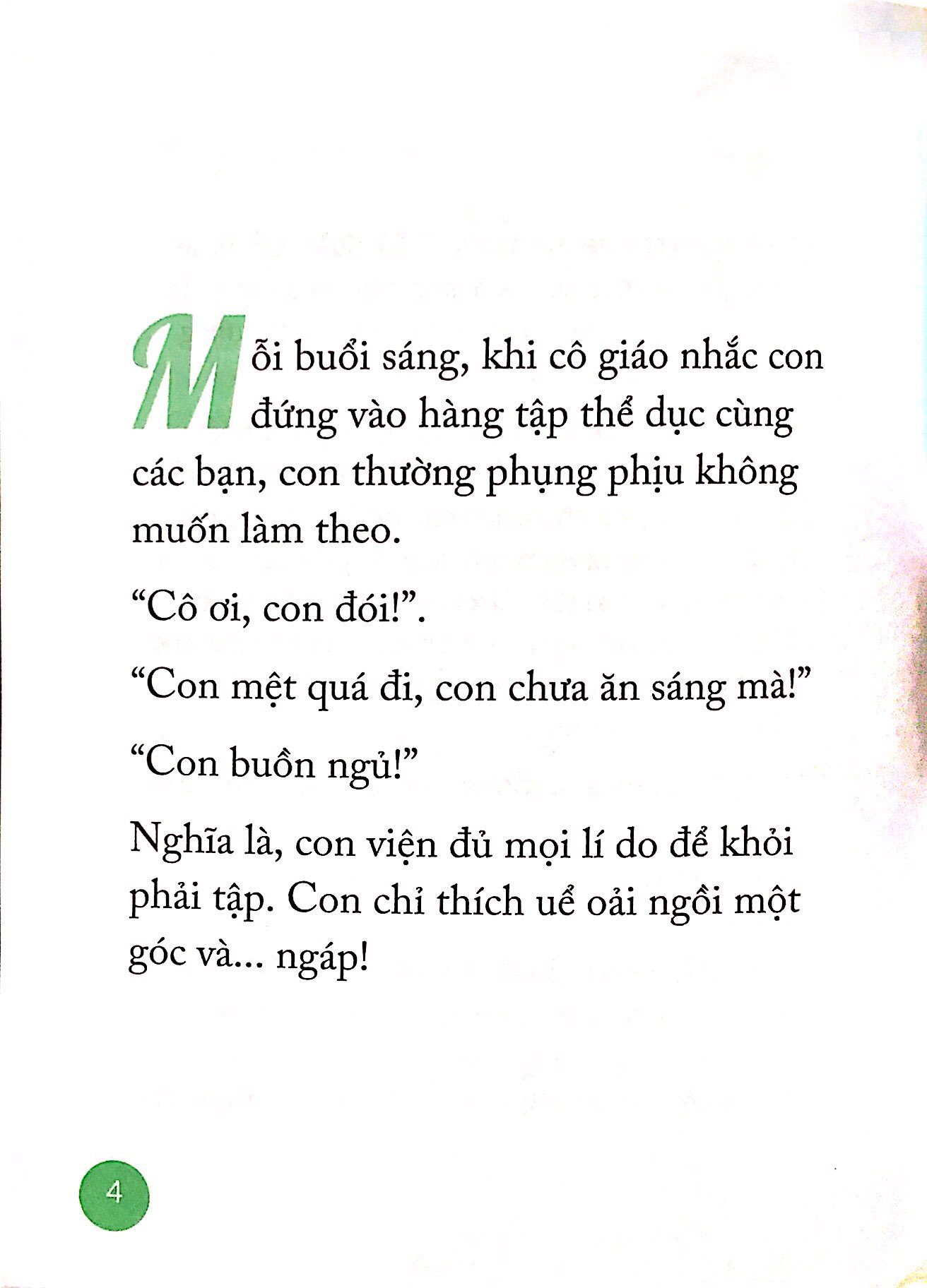 nói sao cho con hiểu: vì sao phải tập thể dục