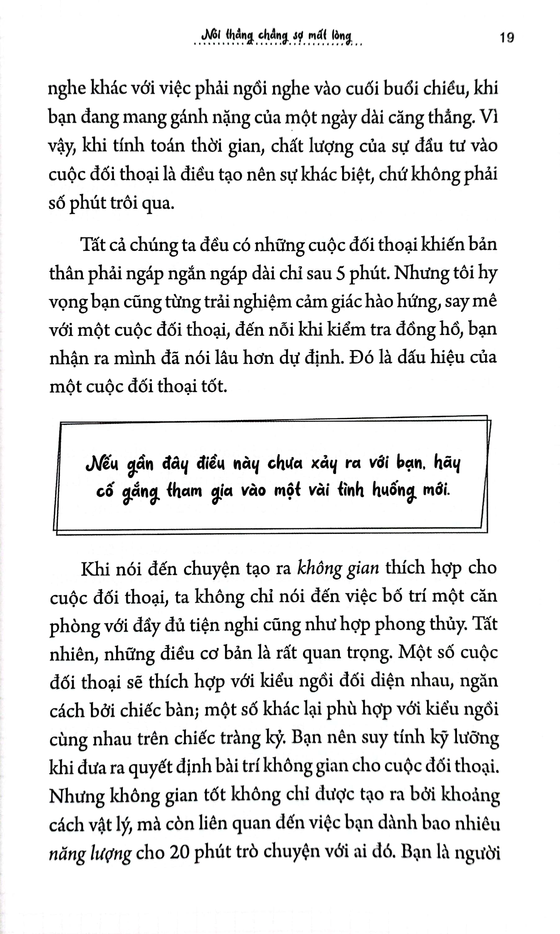 nói thẳng chẳng sợ mất lòng
