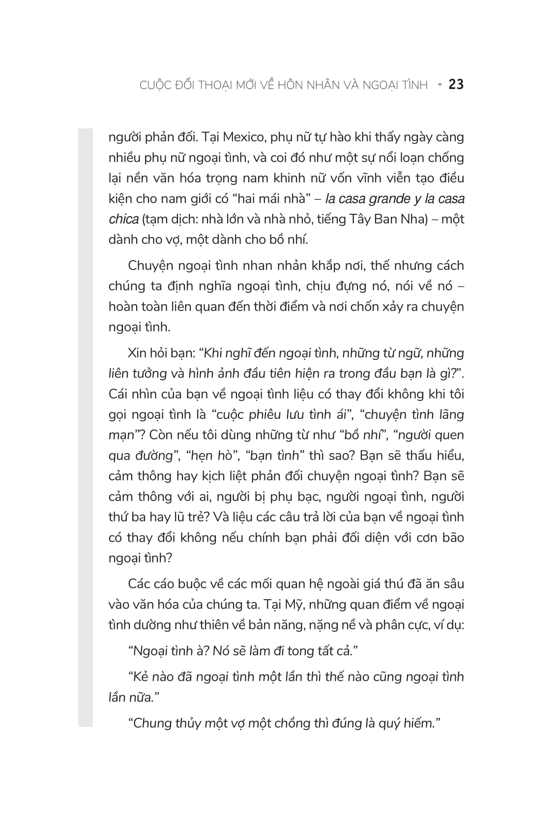 nội tình của ngoại tình