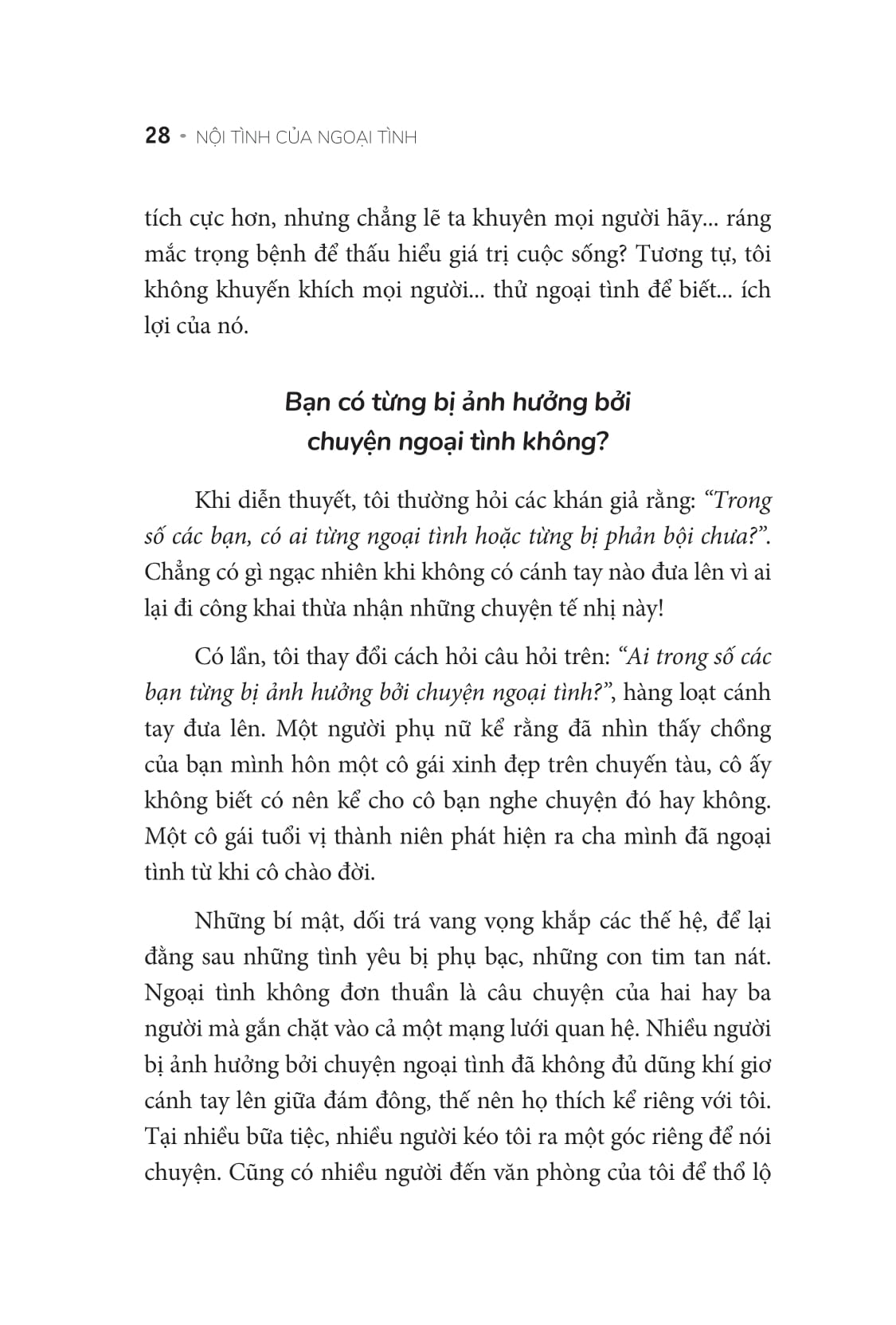 nội tình của ngoại tình