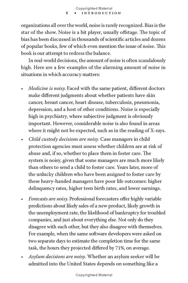 Noise: A Flaw In Human Judgment