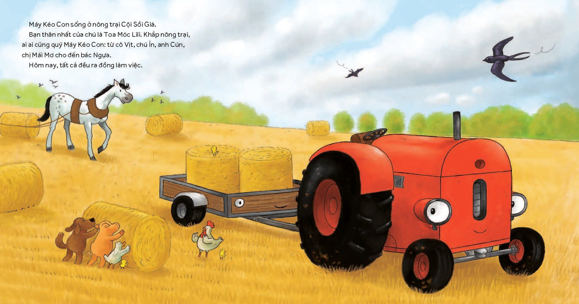 nông trại vui vẻ - máy kéo con bị ốm