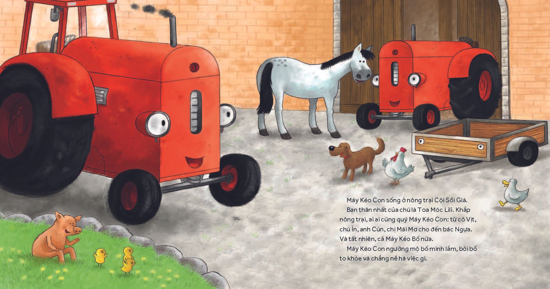 nông trại vui vẻ - máy kéo con dũng cảm