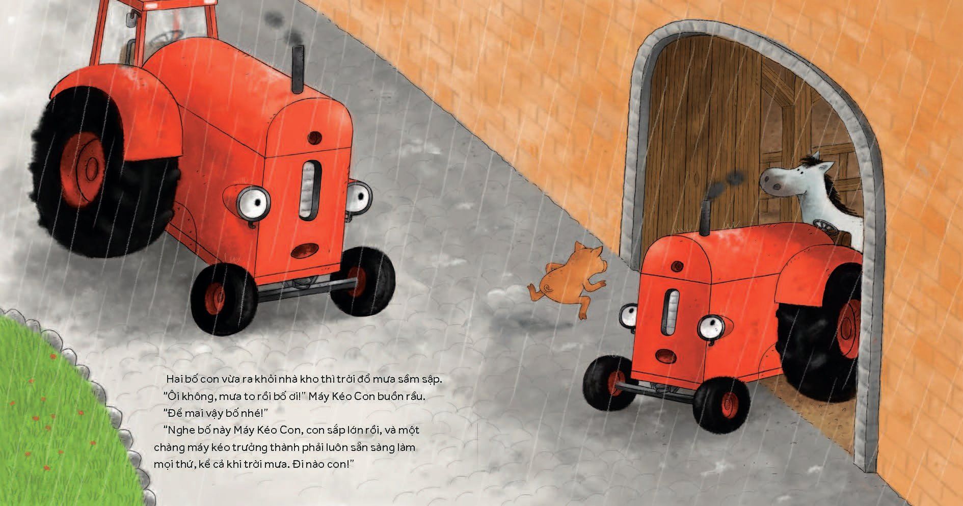 nông trại vui vẻ - máy kéo con dũng cảm
