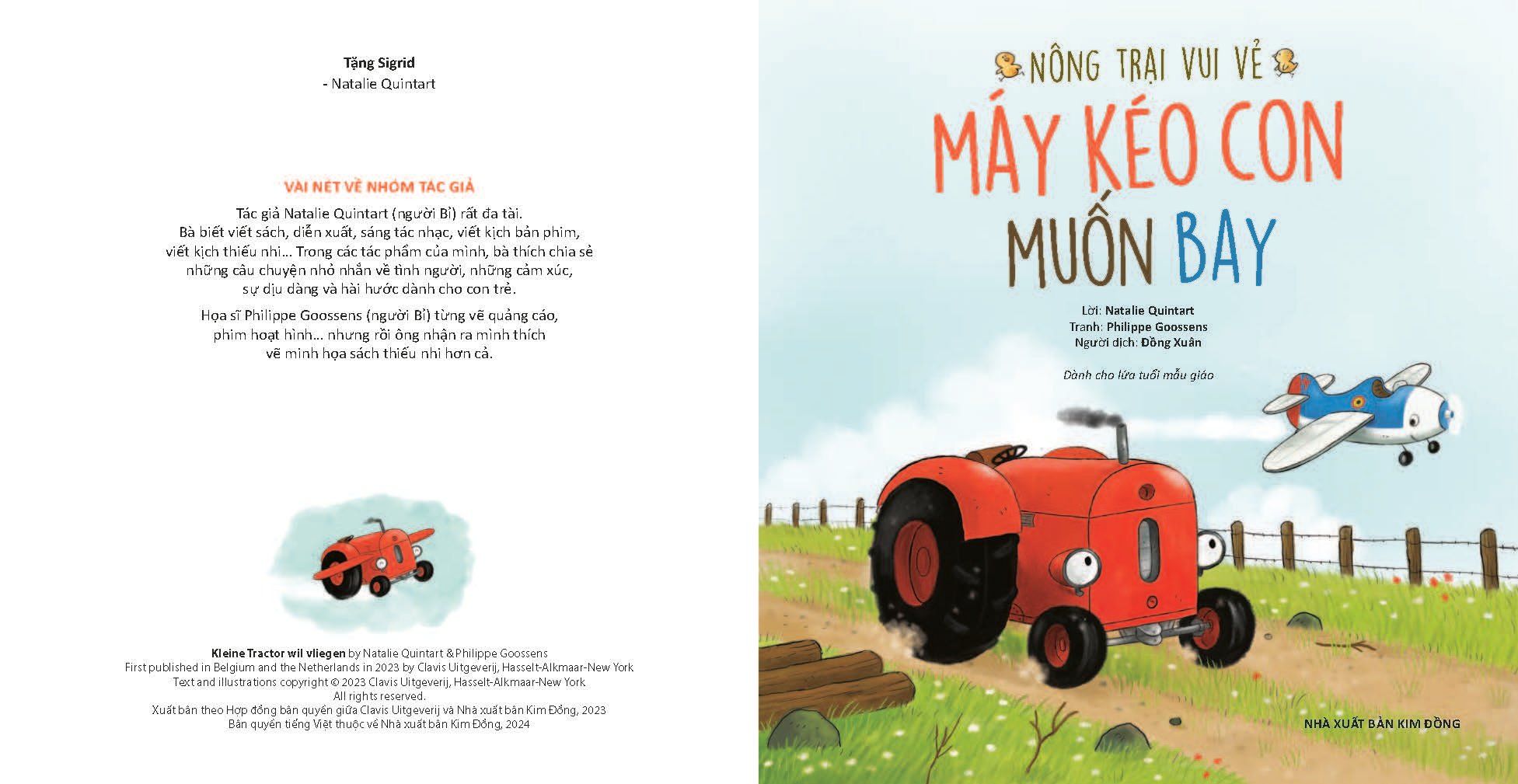 nông trại vui vẻ - máy kéo con muốn bay