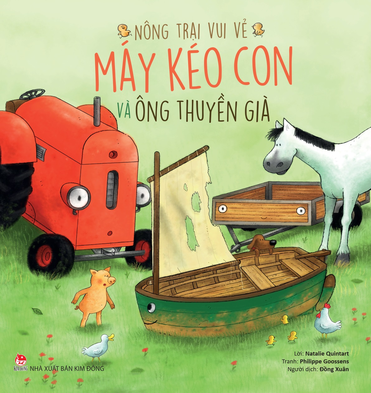 nông trại vui vẻ - máy kéo con và ông thuyền già