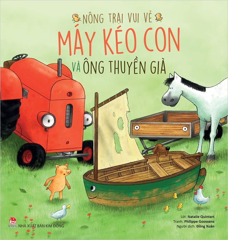 nông trại vui vẻ - máy kéo con và ông thuyền già