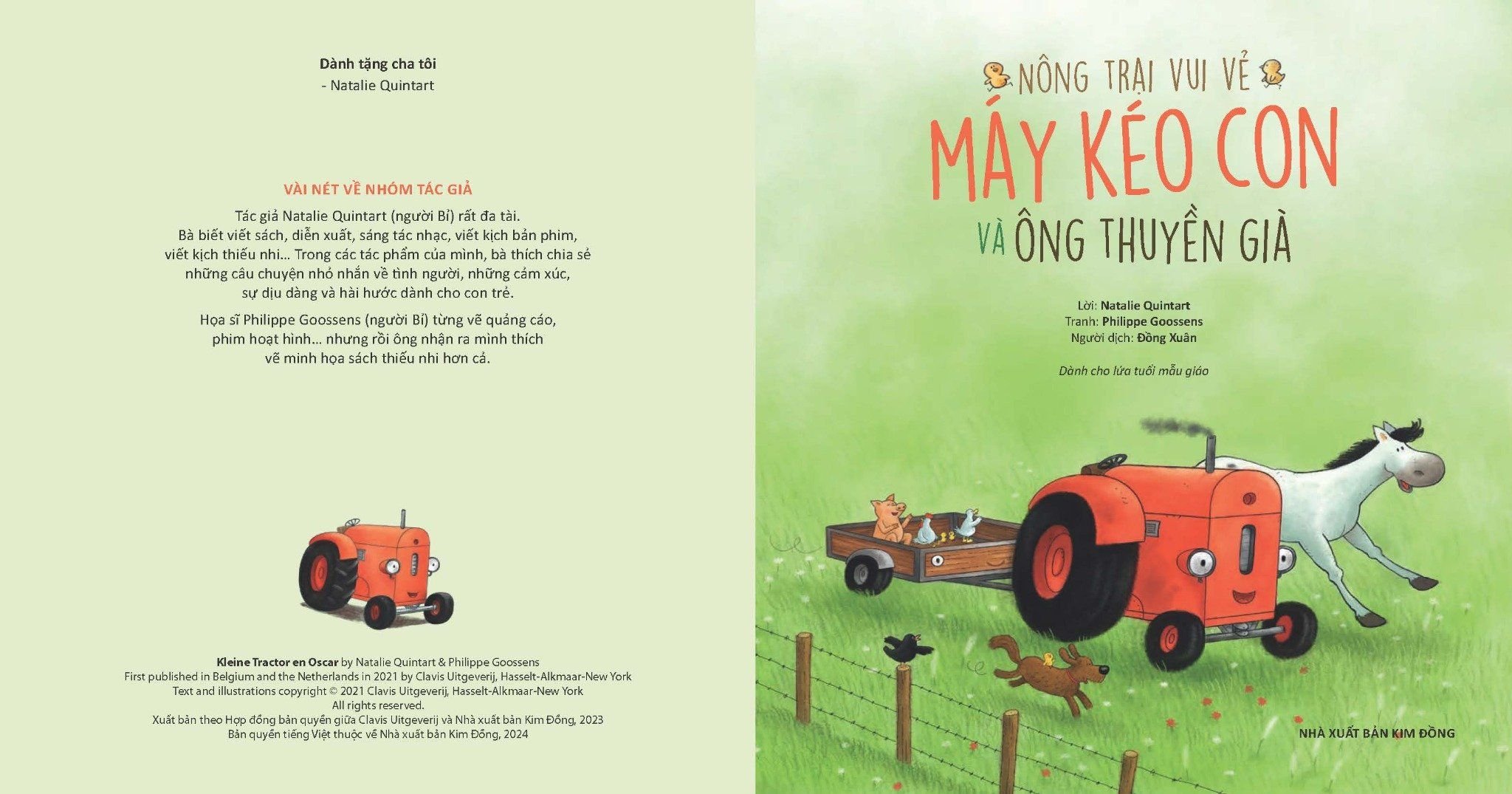 nông trại vui vẻ - máy kéo con và ông thuyền già