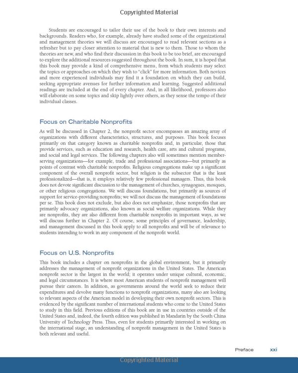 nonprofit management: principles and practice