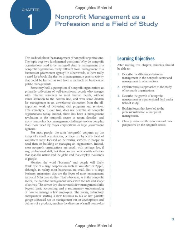 nonprofit management: principles and practice