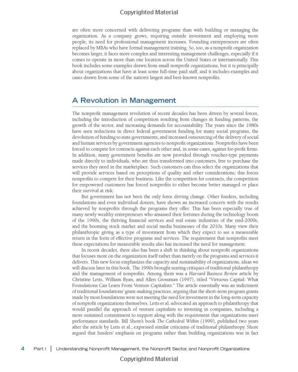 nonprofit management: principles and practice