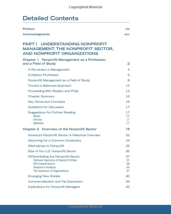 nonprofit management: principles and practice